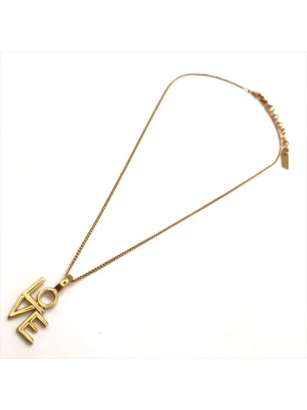 Saint Laurent Love Necklace Gold - Picture 4 of 7